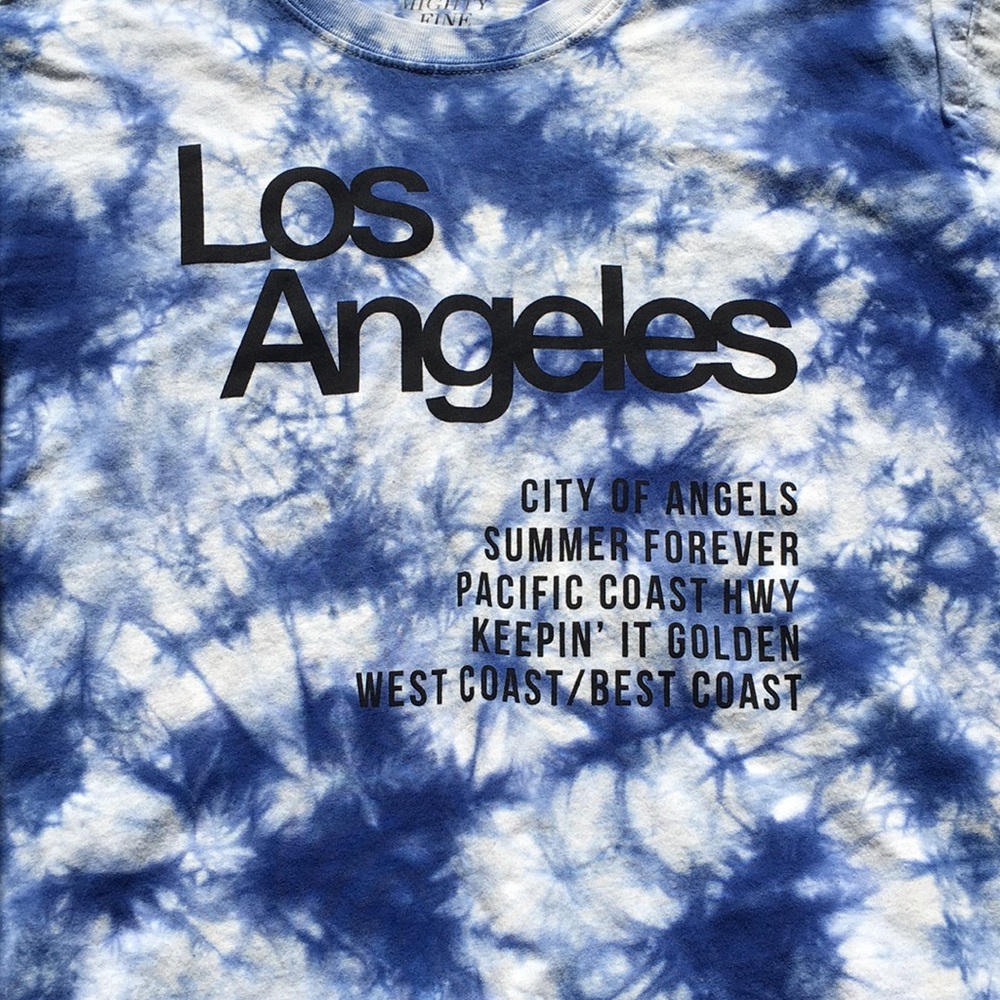 Blue tie dye crop top